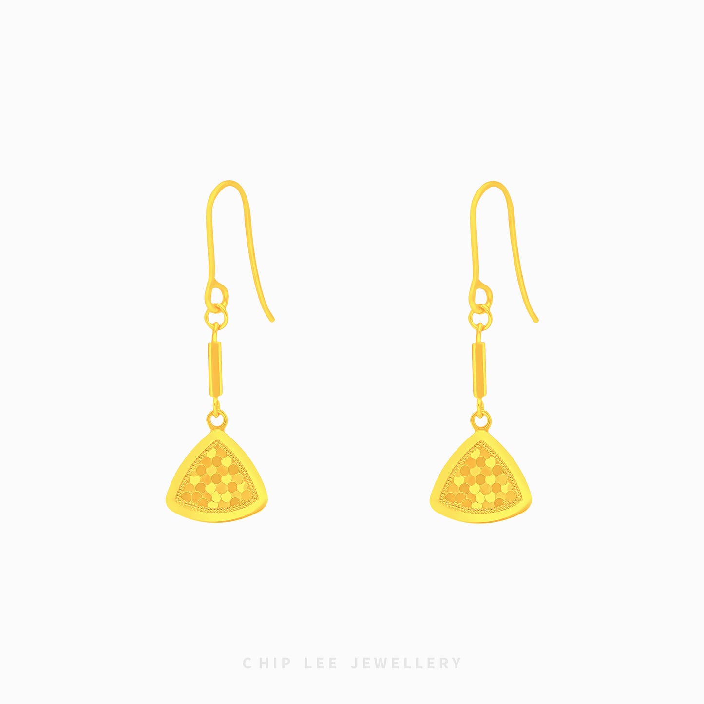 Triangular Honeycomb Dangling Earring