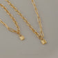 Mixed Chain Lock Necklace
