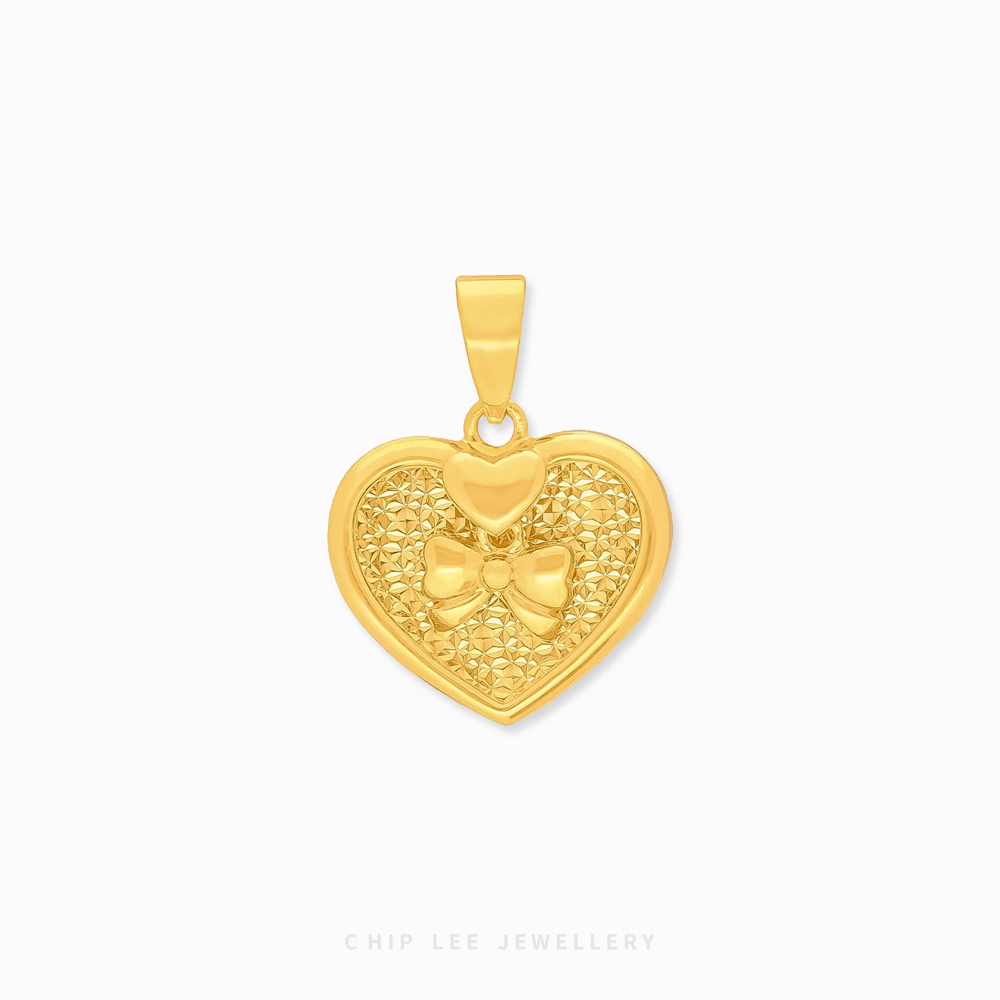 Ribbon Heart Pendant