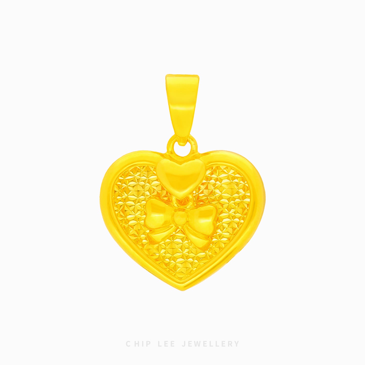 Ribbon Heart Pendant