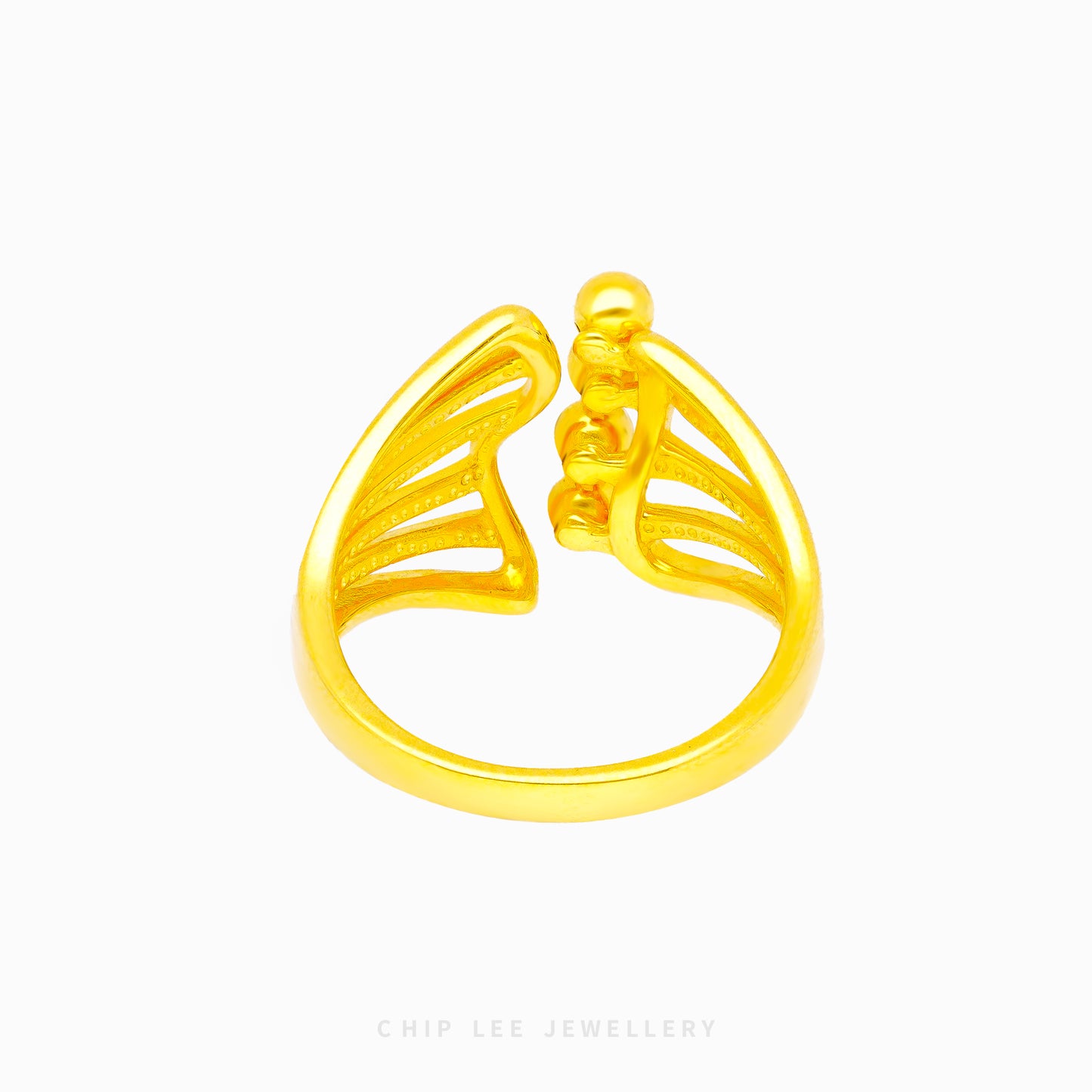 Wavy Ribbon Detail Ring