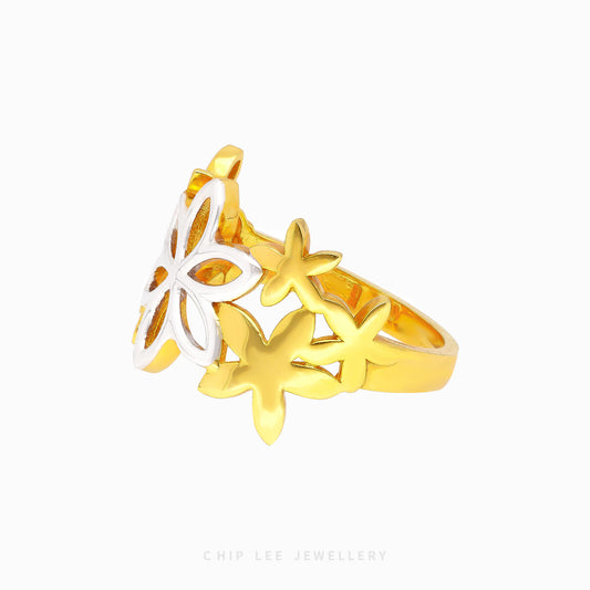 Duo Tone Flower Ring