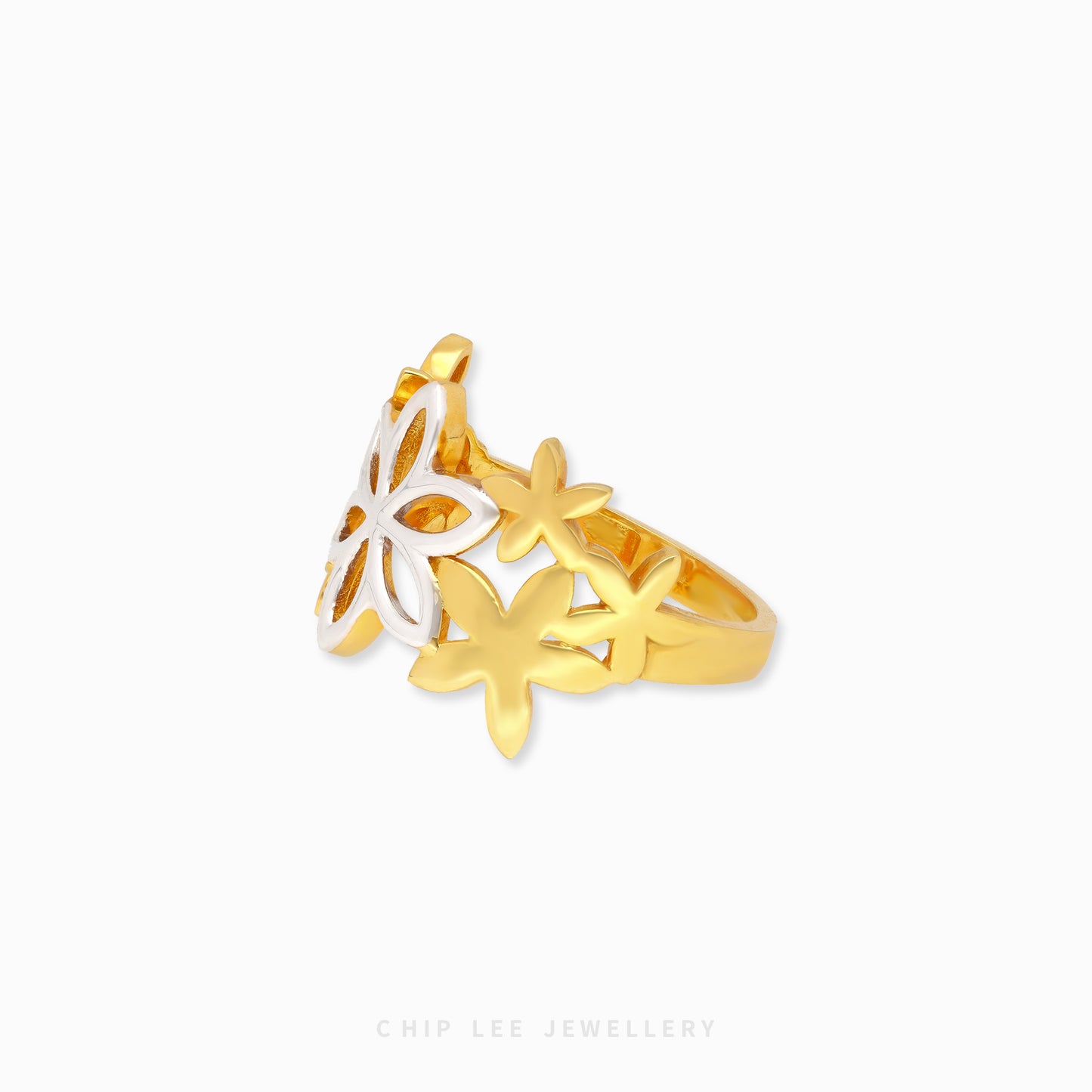 Duo Tone Flower Ring