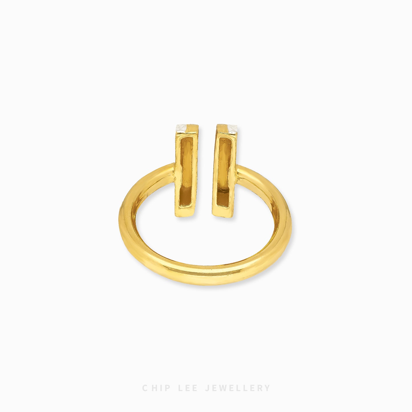 Duo Tone Parallel Cuff Ring