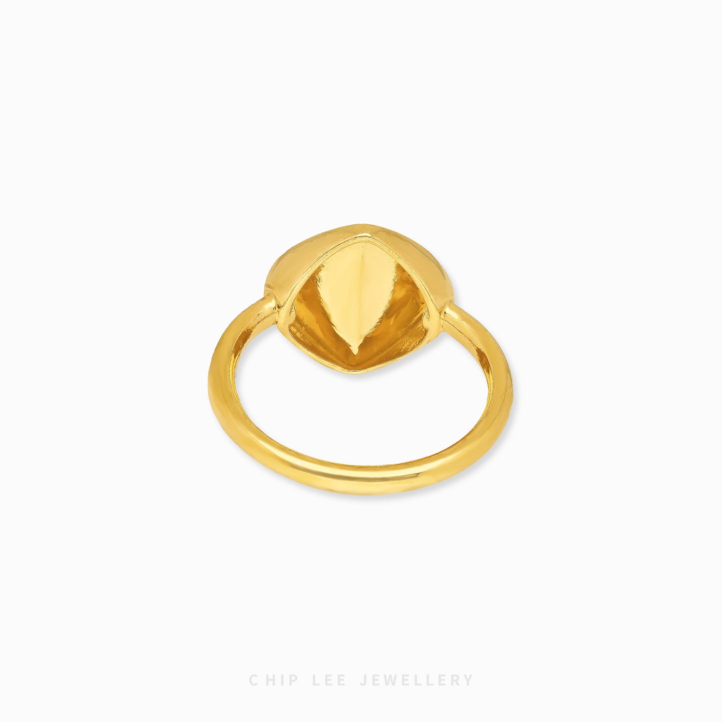 Duo Tone Diamond Shape Ring