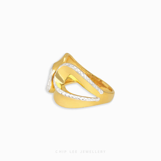 Duo Tone Loop Ring - Chip Lee Jewellery