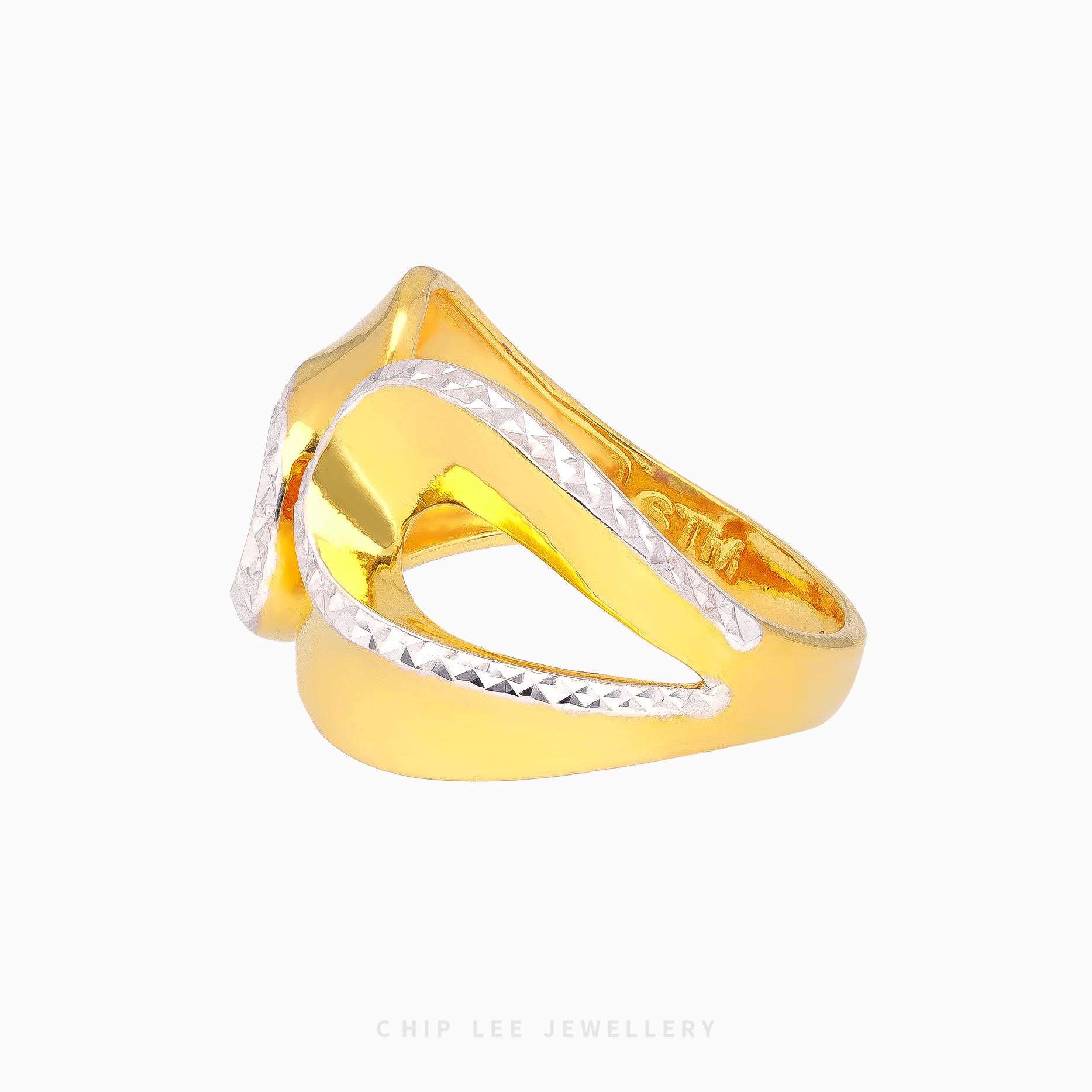 Duo Tone Loop Ring - Chip Lee Jewellery