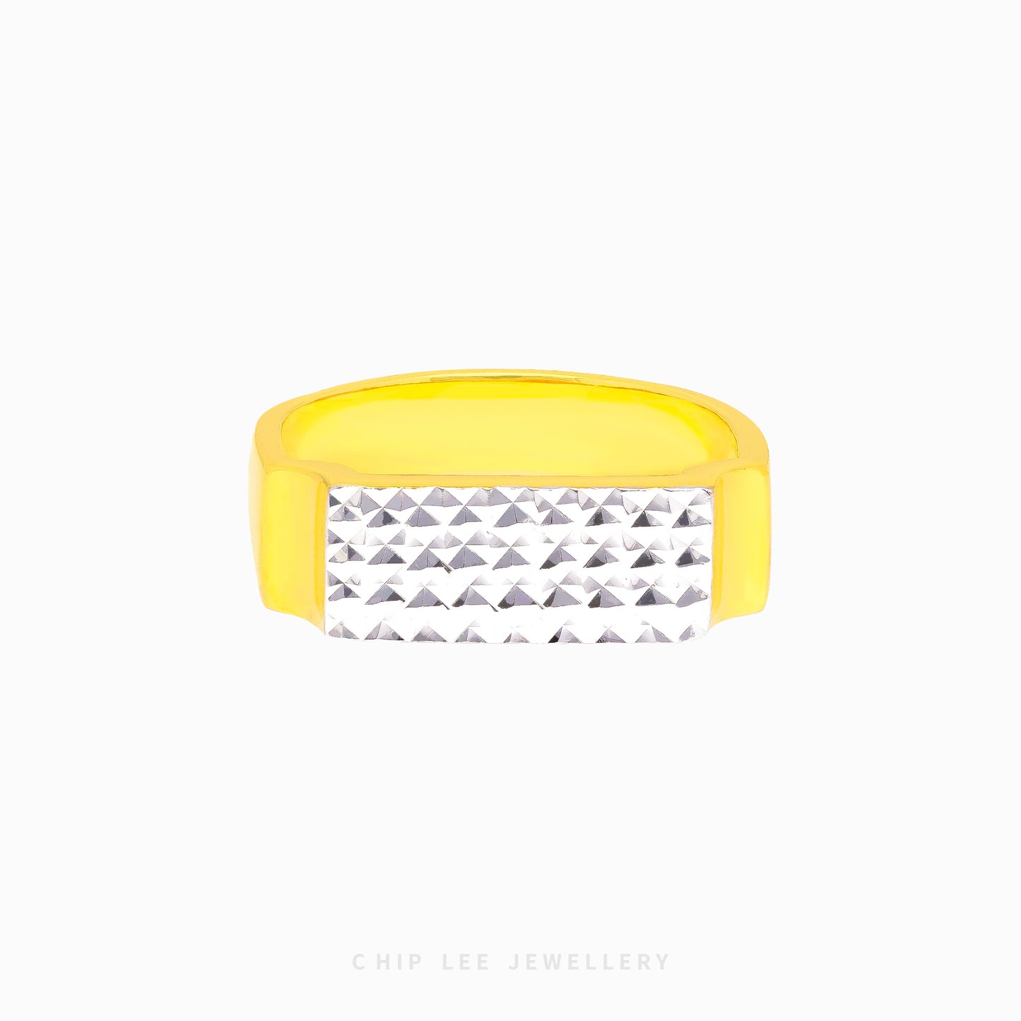 Duo Tone Cutting Bar Ring - Chip Lee Jewellery