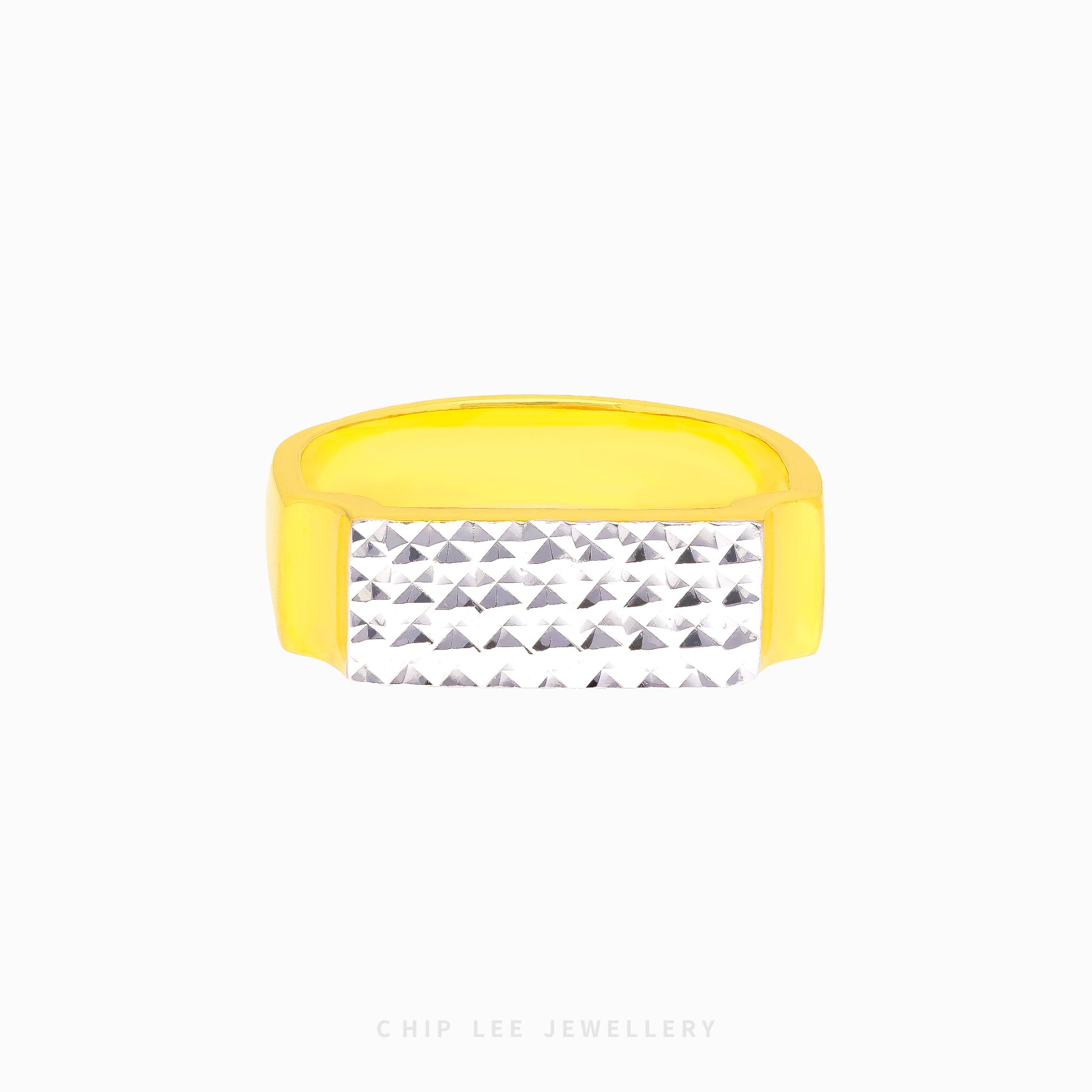 Duo Tone Cutting Bar Ring - Chip Lee Jewellery