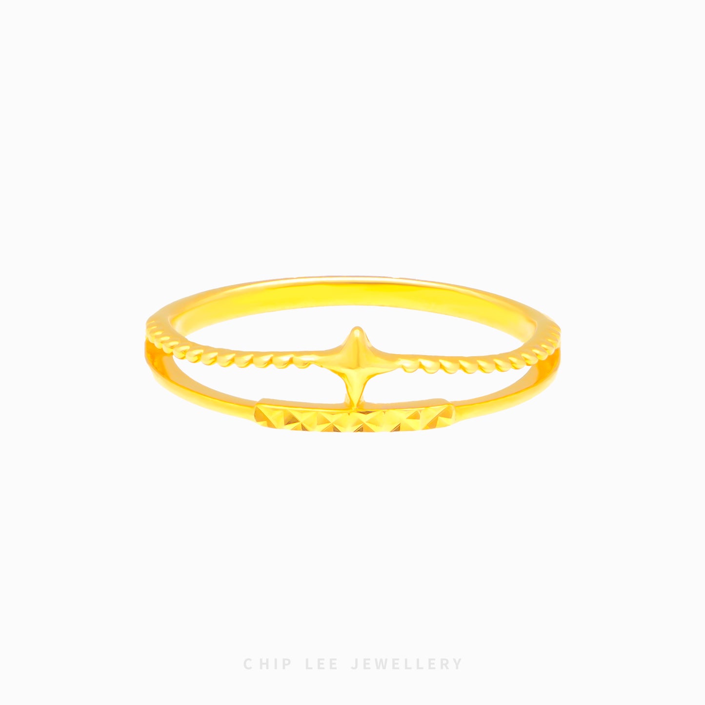 Dainty Duo Layer Ring - Chip Lee Jewellery