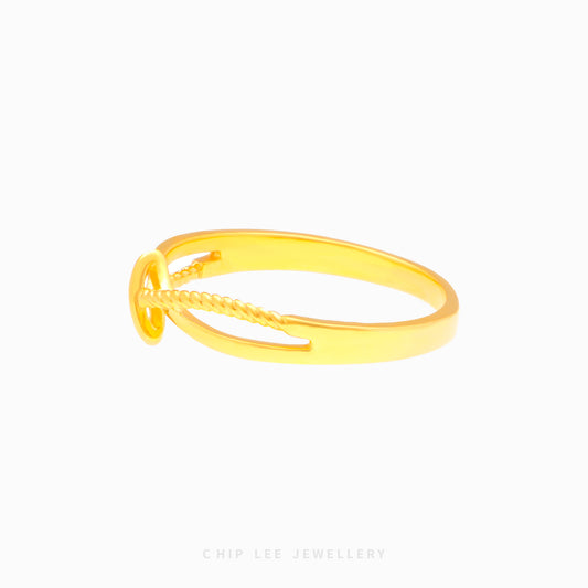 Infinity Mixed Rope Loop Ring