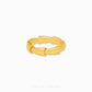 Irregular Bone Ring in certified 916 gold by Chip Lee Jewellery Singapore, featuring unique textured design for modern elegance.