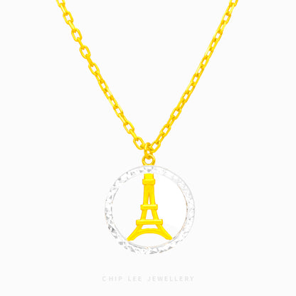 Duo Tone Eiffel Necklace - Chip Lee Jewellery