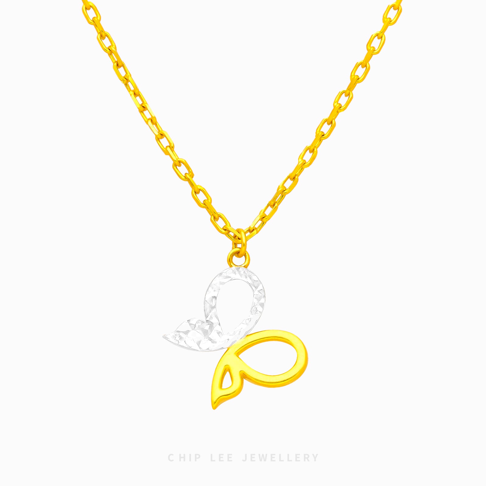 Duo Tone Butterfly Necklace - Chip Lee Jewellery