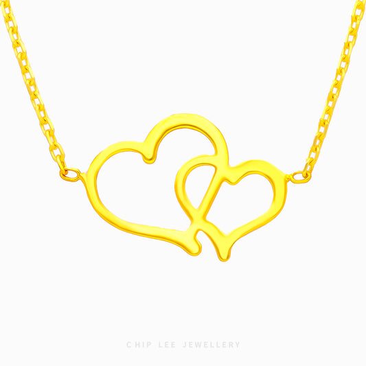 Double Heart Necklace