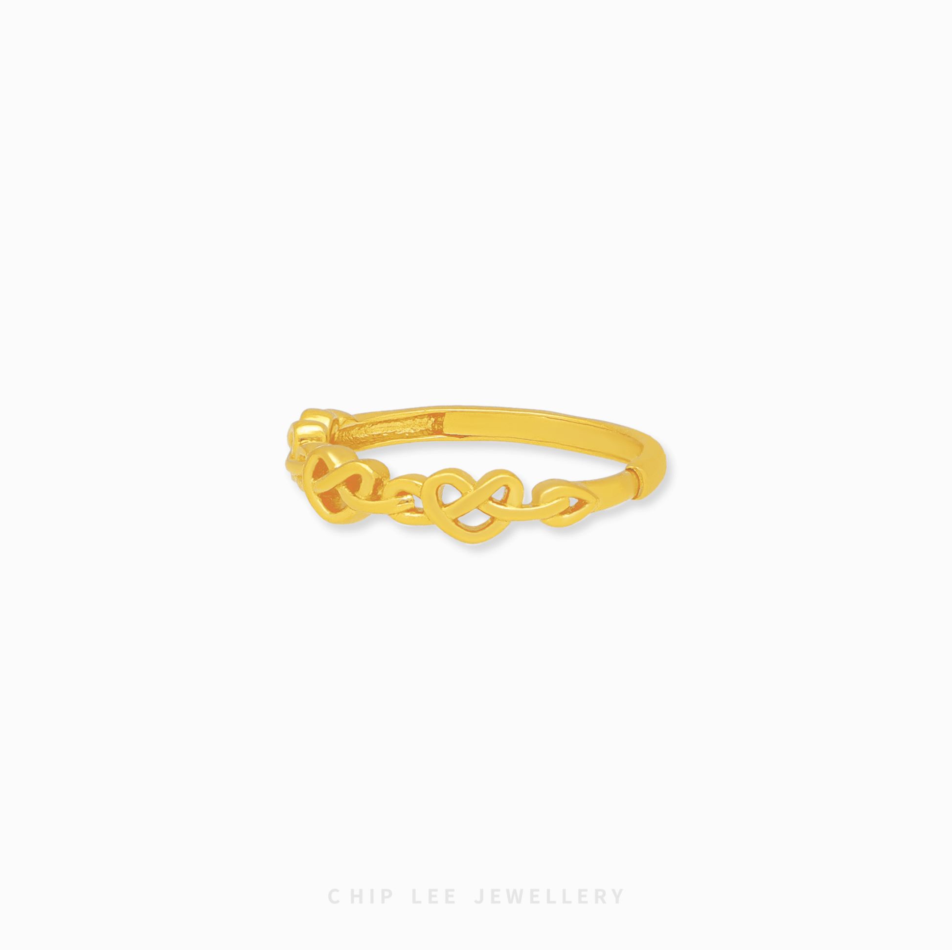 Infinity Heart Ring with smooth curves, romantic design, comfortable fit, elegant women’s jewelry, perfect for gifts or daily wear