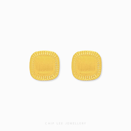 999 | 24K Gold Kare Studs