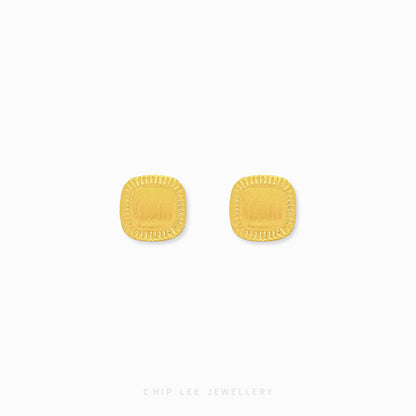 999 | 24K Gold Kare Studs