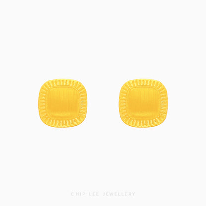 999 | 24K Gold Kare Studs