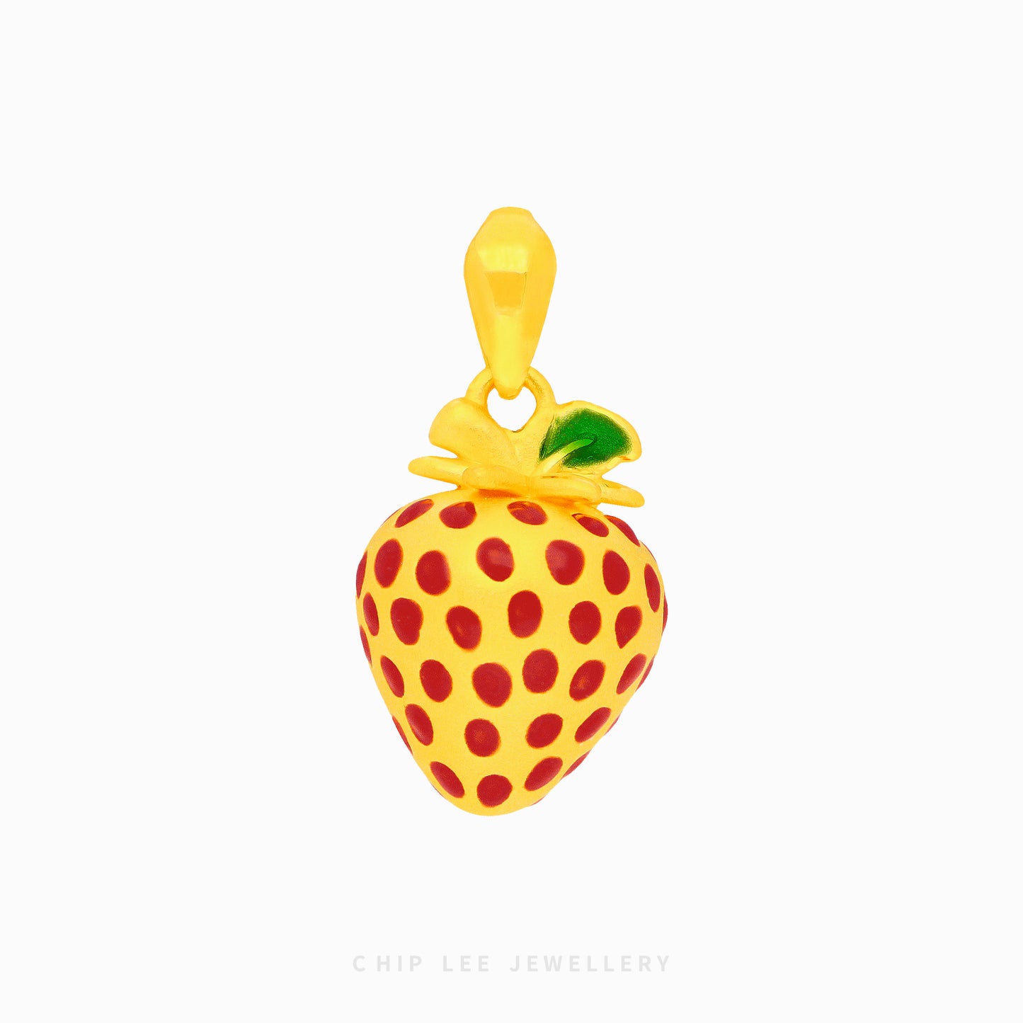 Enamel Strawberry Pendant