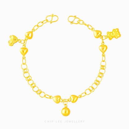 Mixed Charm Baby Anklet - Chip Lee Jewellery