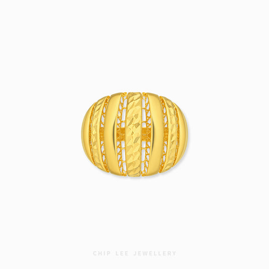 Lattice Dome Ring close-up sculptural detail