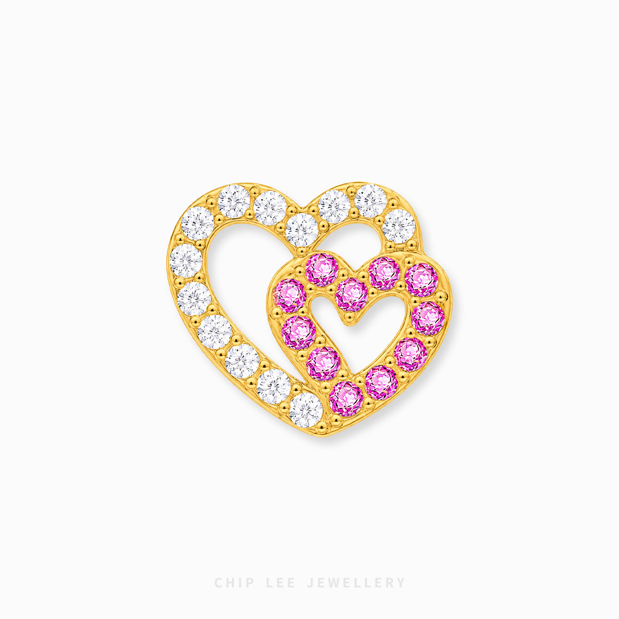 Linked Hearts Charm