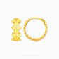 Loop Earring in 916 gold with sleek, continuous loop design by Chip Lee Jewellery Singapore