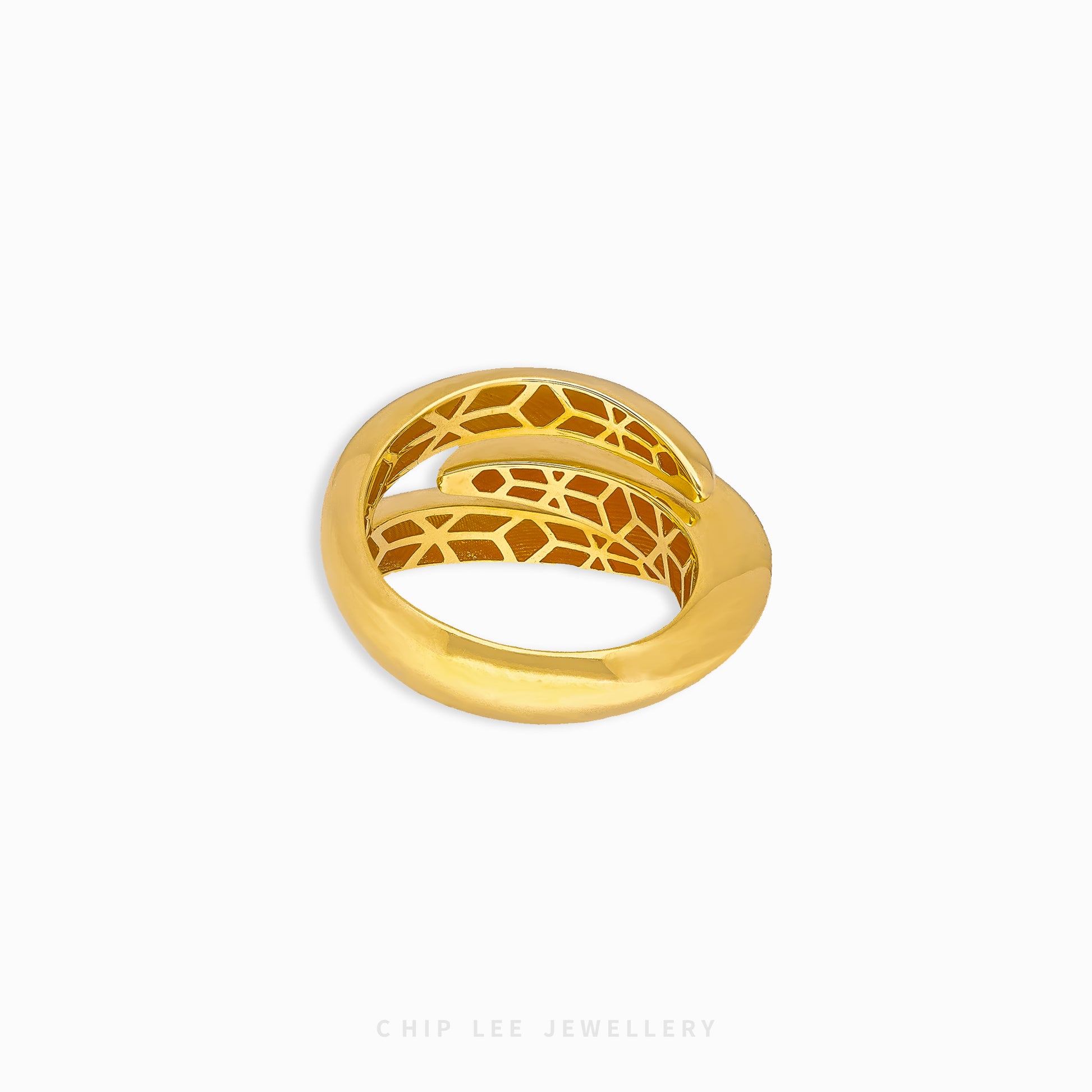 Loop Ring Gold Loop Ring - Chip Lee Jewellery Pte Ltd