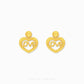 Chip Lee Jewellery Love Heart Stud Earring. Polished 916 Gold (22K) heart-shaped studs. Certified pure gold jewelry for women in Singapore.