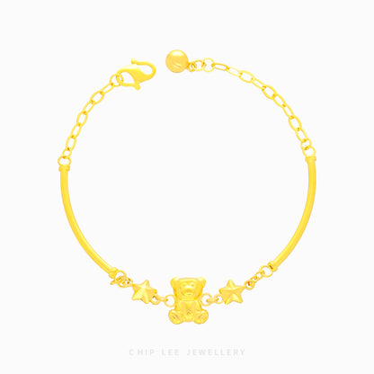 Bear and Star Baby Bracelet