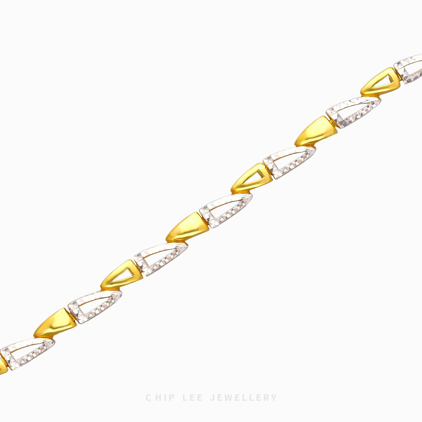 Duo Tone Triangle Bracelet - Chip Lee Jewellery