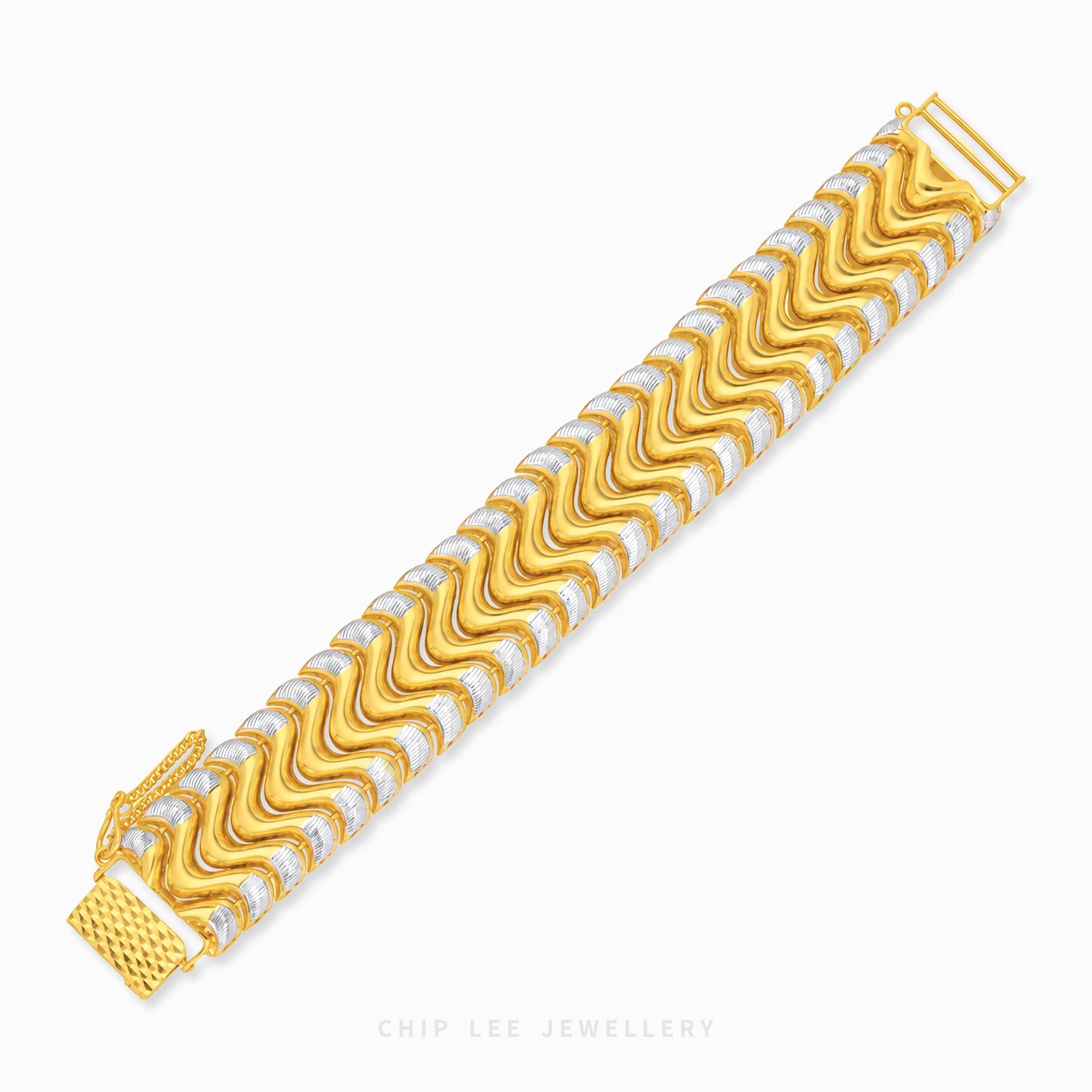 Duo Tone Wave Bracelet