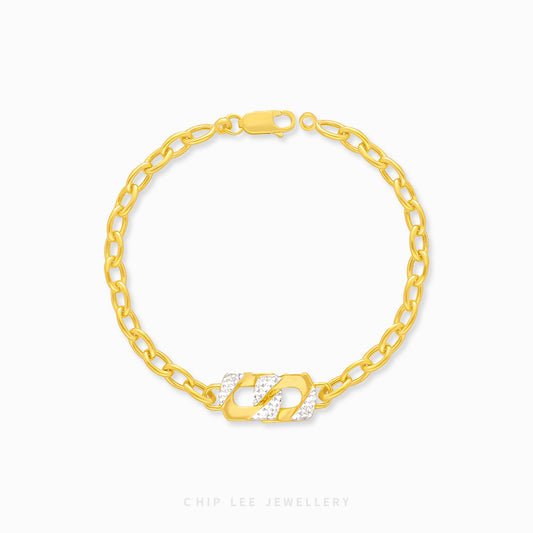 Duo Tone Link Bracelet