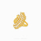 A gold-toned peacock brooch with clear pavé-set stones, displayed on a clean white background with the brand name 'CHIP LEE JEWELLERY' printed at the bottom.