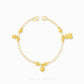 Mixed Charm Baby Anklet 1 with pacifier, bell, and bear charms in 916 gold by Chip Lee Jewellery Singapore