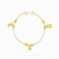 Mixed Charm Baby Anklet 2 with milk bottle, bell, and bear charms in 916 gold by Chip Lee Jewellery Singapore
