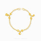 Mixed Charm Baby Anklet 6 with milk bottle, bear, and bell charms in 916 gold by Chip Lee Jewellery Singapore