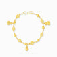 Mixed Charm Baby Anklet 9 with bear, luck symbol, and bell charms in 916 gold by Chip Lee Jewellery Singapore