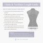 Necklace size chart for Chip Lee Jewellery 916 gold necklaces, helping customers choose the ideal length for certified gold jewellery.