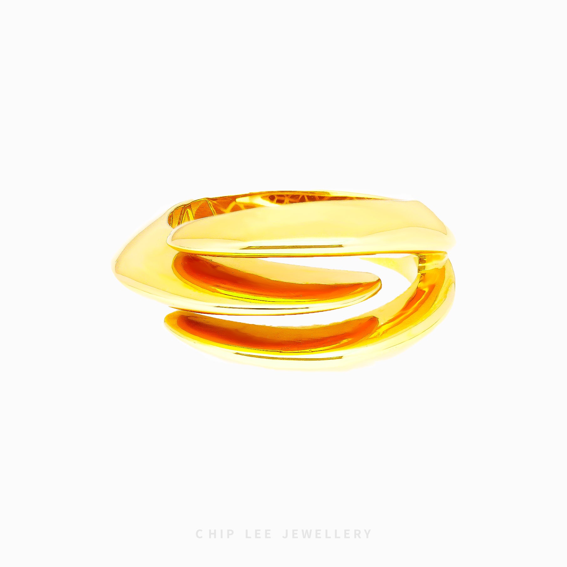 Trinity Open Crossover Ring - Chip Lee Jewellery