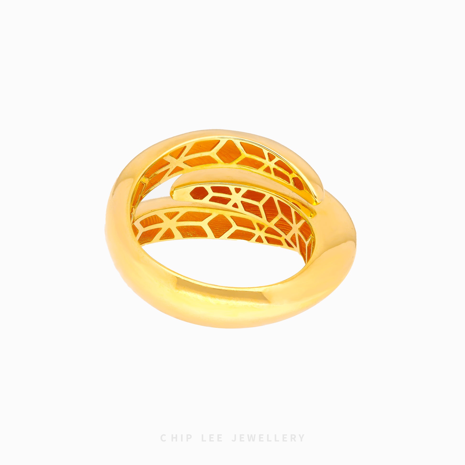 Trinity Open Crossover Ring - Chip Lee Jewellery