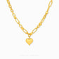 Heart Charm Link Necklace