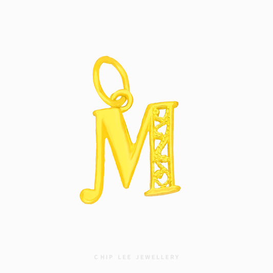 M Pendant - Chip Lee Jewellery