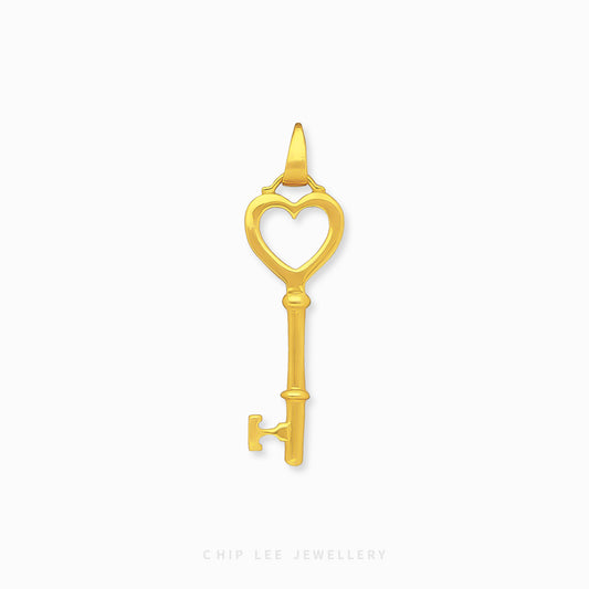 Heart Key Pendant