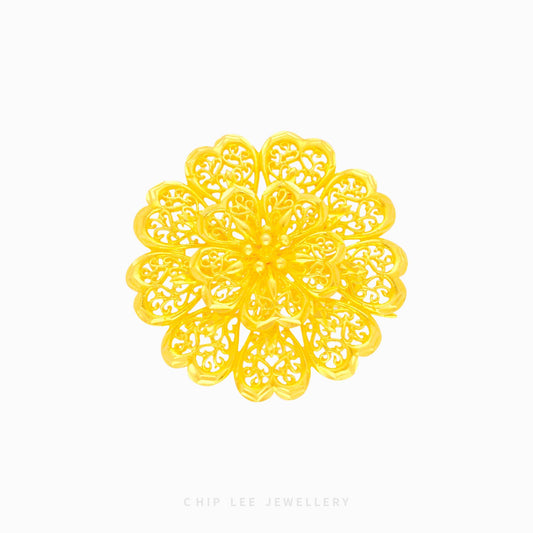 Intricate Flower Brooch - Chip Lee Jewellery