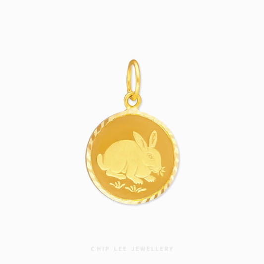 Rabbit Zodiac Pendant - Chip Lee Jewellery