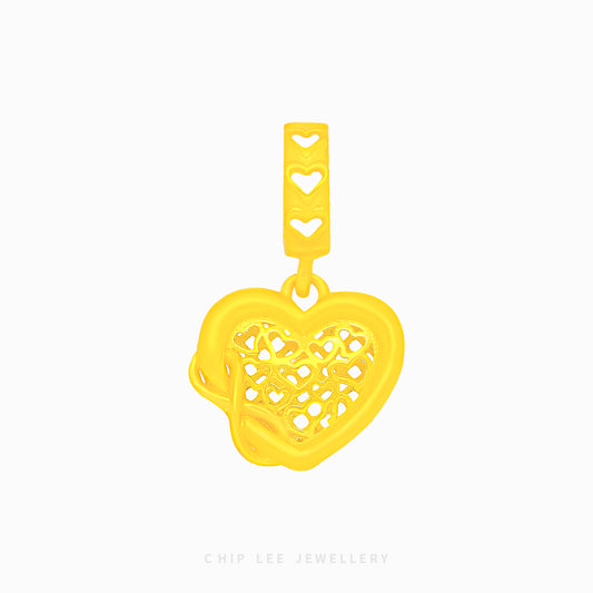 Eternity Love Heart Charm