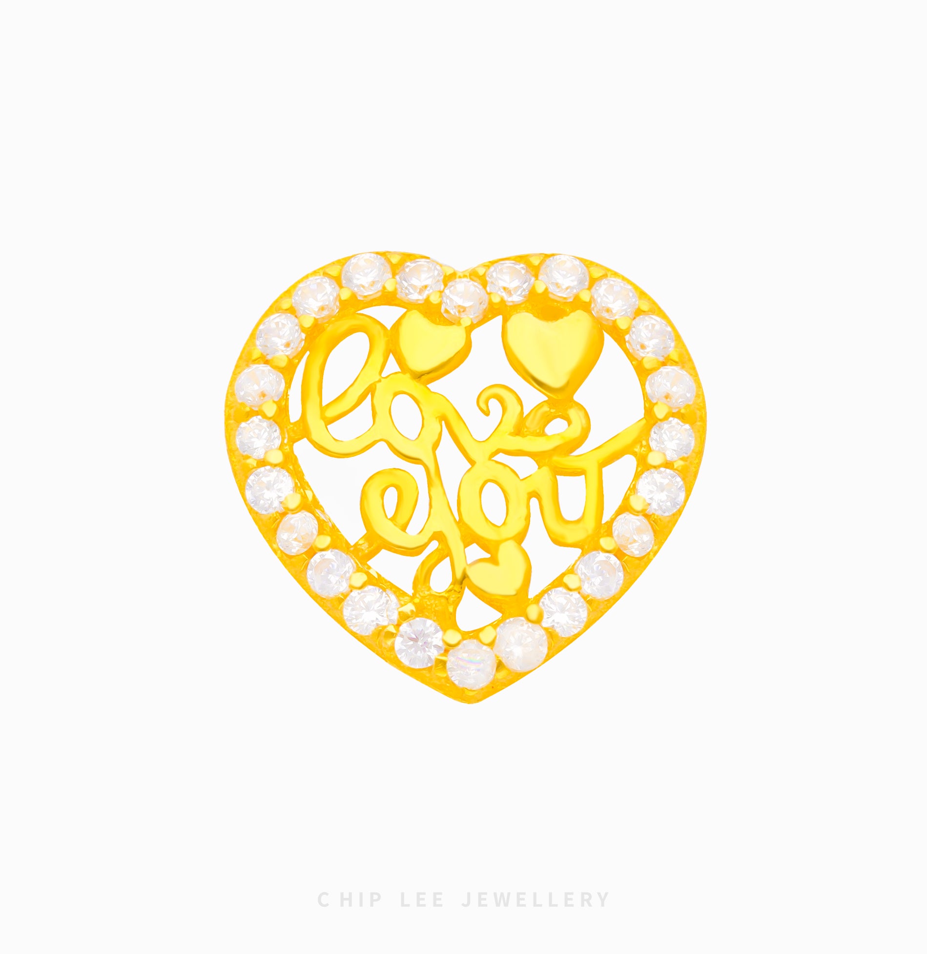 Heart 'Love You' Charm - Chip Lee Jewellery