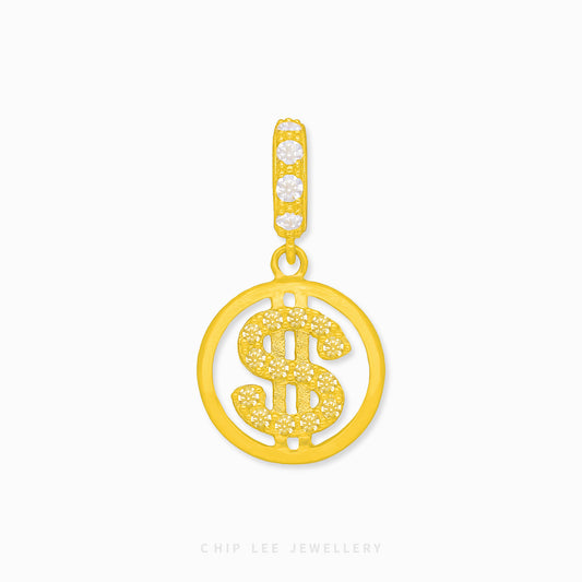Double Sided Dollar Sign Charm